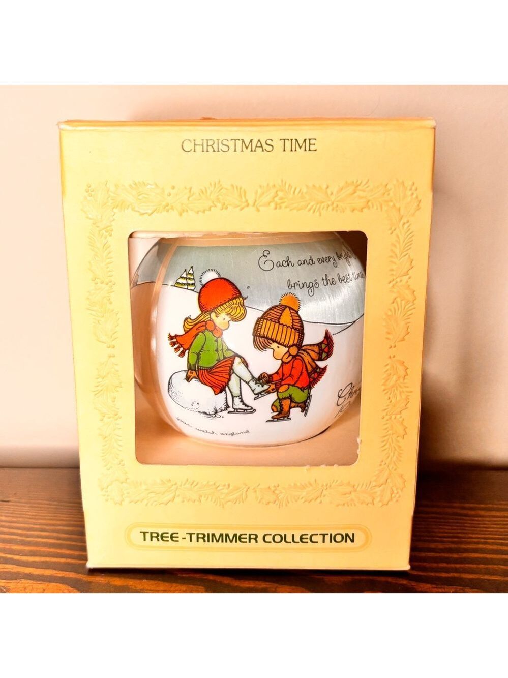 Vintage Hallmark 1980 Unbreakable Satin Ornament